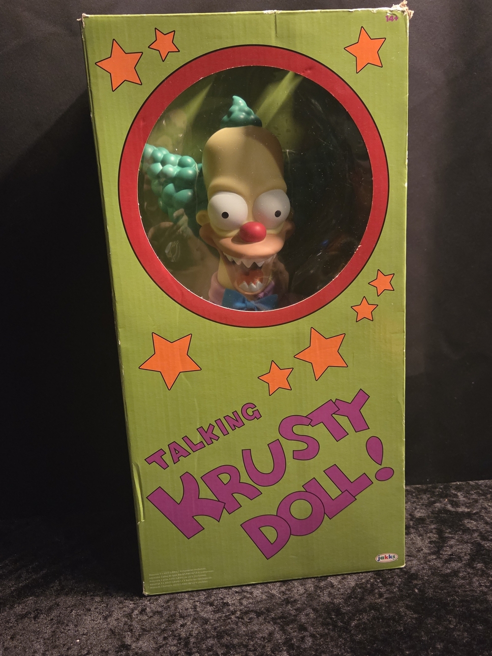 The Simpsons Good & Evil 16" Pull String Talking Krusty Clown Doll Jakks Pacific